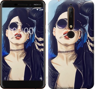 

Чехол Девушка на стиле для Nokia 6.1 690415