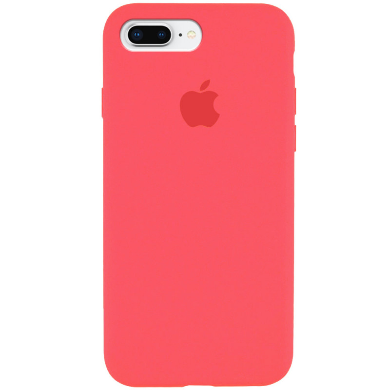 Чохол Silicone Case Full Protective (AA) на Apple iPhone 7 plus / 8 plus (5.5") (Кавуновий / Watermelon red)