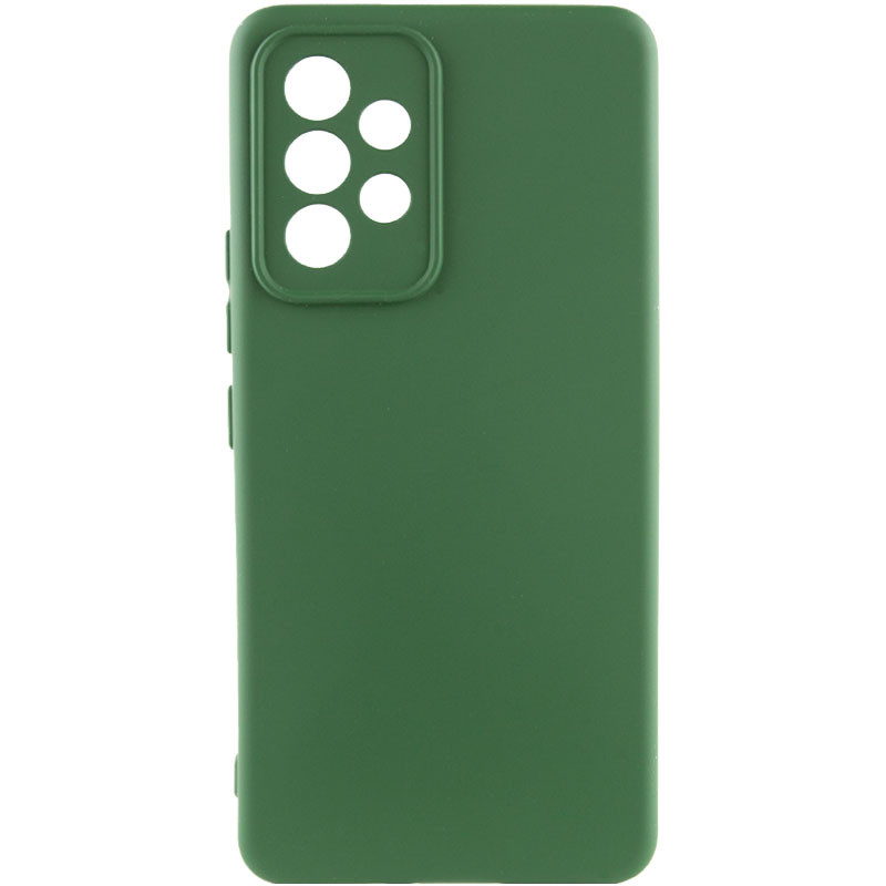 Чохол Silicone Cover Lakshmi Full Camera (A) на Samsung Galaxy A33 5G (Зелений / Dark green)