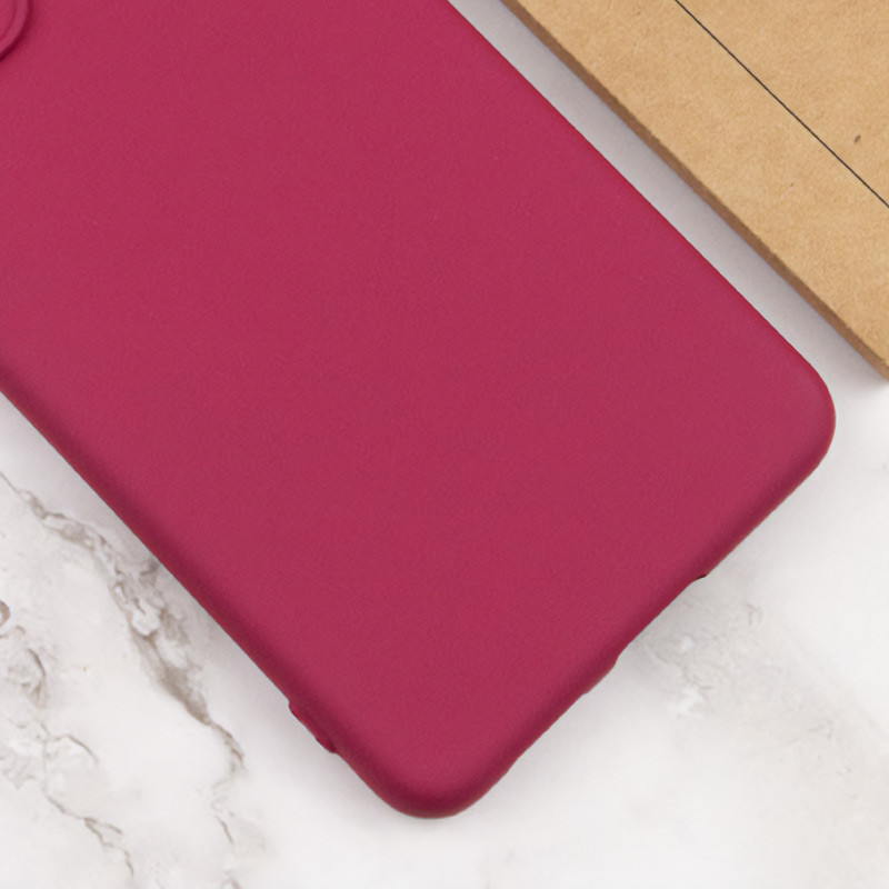 Фото Чохол TPU GETMAN Liquid Silk Full Camera на Xiaomi Redmi 13 4G / Poco M6 4G (Бордовий / Marsala) на vchehle.ua