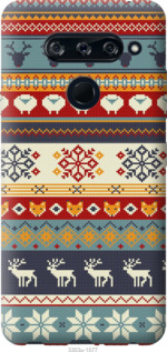 

Чохол Різдвяний орнамент на LG V40 ThinQ 955872