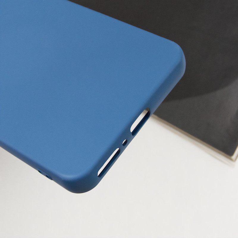 Фото Чохол TPU GETMAN Liquid Silk Full Camera на Xiaomi Redmi Note 13 Pro 4G (Синій / Navy Blue) в маназині vchehle.ua
