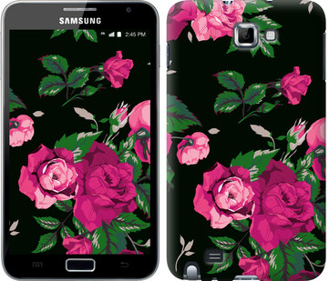 

Чохол Троянди на чорному тлі на Samsung Galaxy Note i9220 546845