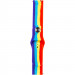Фото Силиконовый ремешок Rainbow для Xiaomi Amazfit/Samsung 20 mm (Красный / Фиолетовый) на vchehle.ua