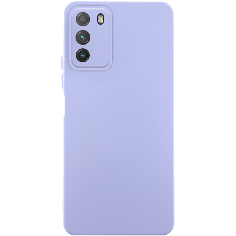 Чехол Silicone Cover Lakshmi Full Camera (AA) для Xiaomi Poco M3 (Сиреневый / Dasheen)