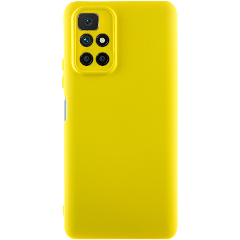 Чохол Silicone Cover Lakshmi Full Camera (A) на Xiaomi Redmi 10 (Жовтий / Flash)