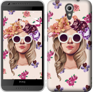 

Чохол Дівчина з квітами v2 на HTC Desire 620G 924194