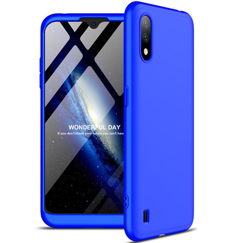 

Пластиковая накладка GKK LikGus 360 градусов (opp) для Samsung Galaxy A01 (Синий) 904651