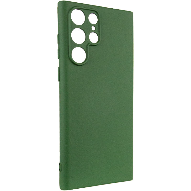 Фото Чехол Silicone Cover Lakshmi Full Camera (AA) для Samsung Galaxy S24 Ultra (Зеленый / Dark green) на vchehle.ua