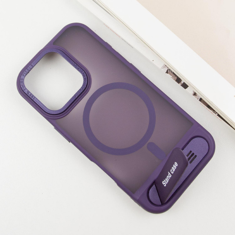 Фото TPU+PC чехол Stand case для Apple iPhone 16 Pro Max (6.9") (Purple) в магазине vchehle.ua