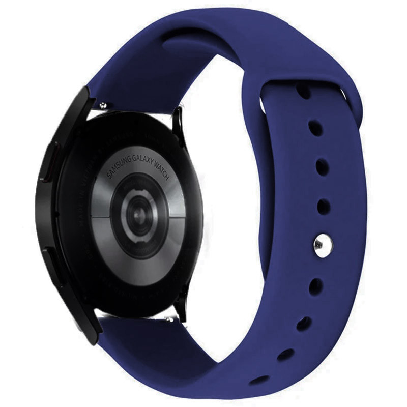 Силиконовый ремешок Sport для Smart Watch 20mm (Синій / Deep navy)