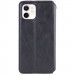Фото Шкіряний чохол-книжка GETMAN Cubic (PU) на Apple iPhone 11 (6.1") (Чорний) на vchehle.ua