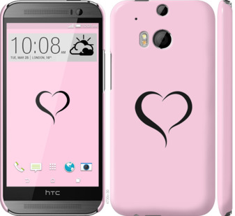 

Чехол Сердце 1 для HTC One M8 899394