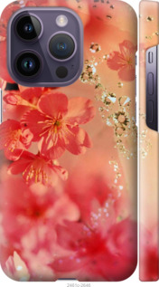 

Чехол Розовые цветы для iPhone 14 Pro 1481793