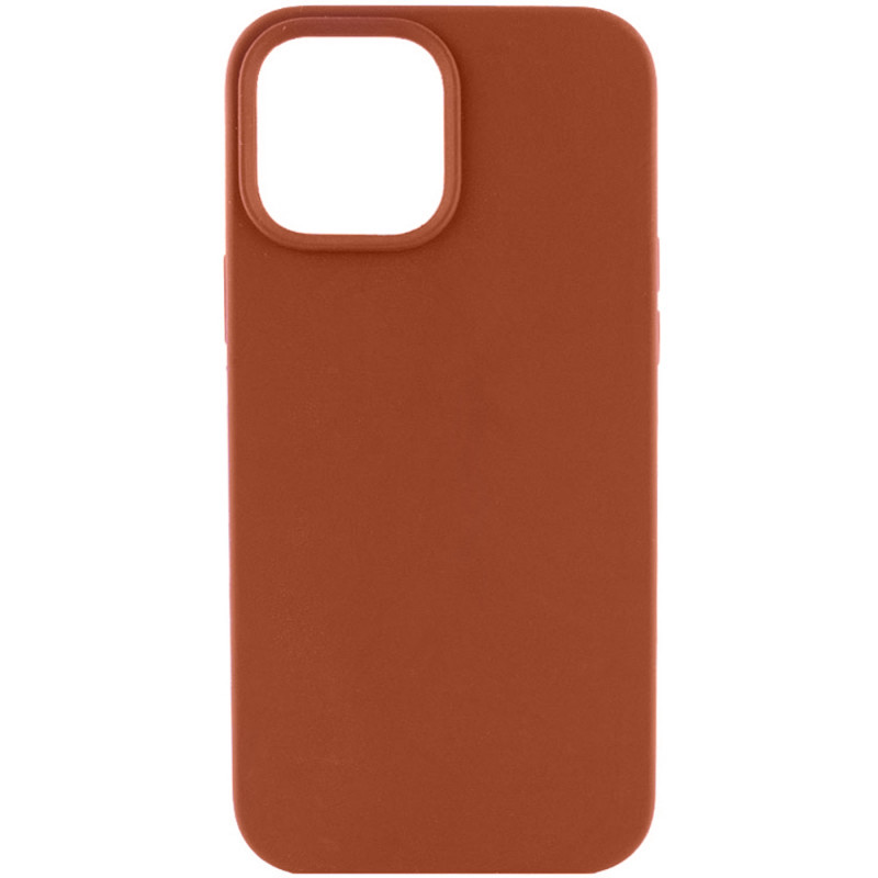 Чехол Silicone Case Full Protective (AA) NO LOGO для Apple iPhone 14 (6.1") (Коричневый / Brown)