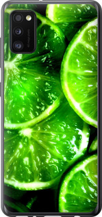 Чехол Зелёные дольки лимона для Samsung Galaxy A41 A415F