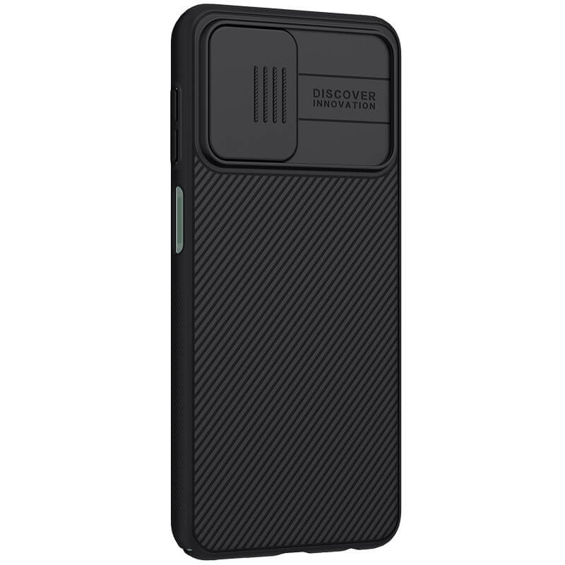 Купити Карбонова накладка Nillkin Camshield (шторка на камеру) на Samsung Galaxy M53 5G (Чорний / Black) на vchehle.ua