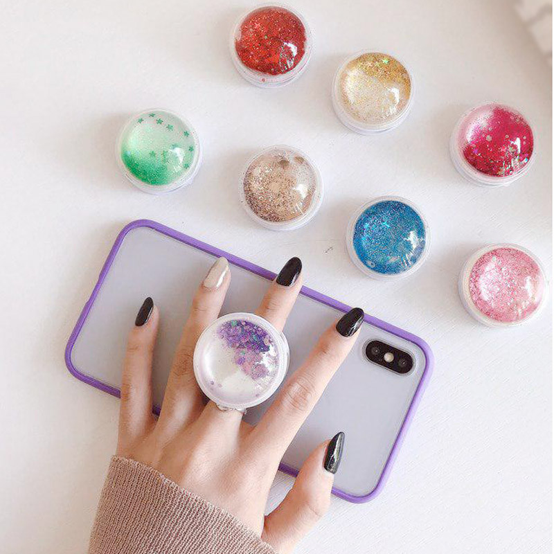 Фото Тримач на телефона попсокет (Popsocket) (переливчасті блискітки) на vchehle.ua