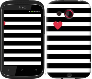 

Чохол Чорно-білі смуги на HTC Desire C A320e 751778