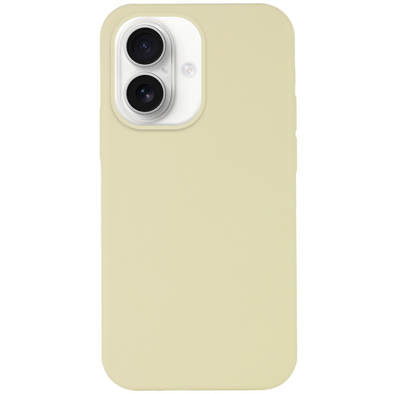 Чохол Silicone Case Full Protective (AA) NO LOGO на Apple iPhone 16 Plus (6.7") (Жовтий / Mellow Yellow)