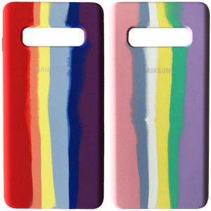 Чехол Silicone Cover Full Rainbow для Samsung Galaxy S10