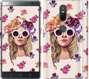 

Чехол Девушка с цветами v2 для Lenovo Phab 2 Plus 586783