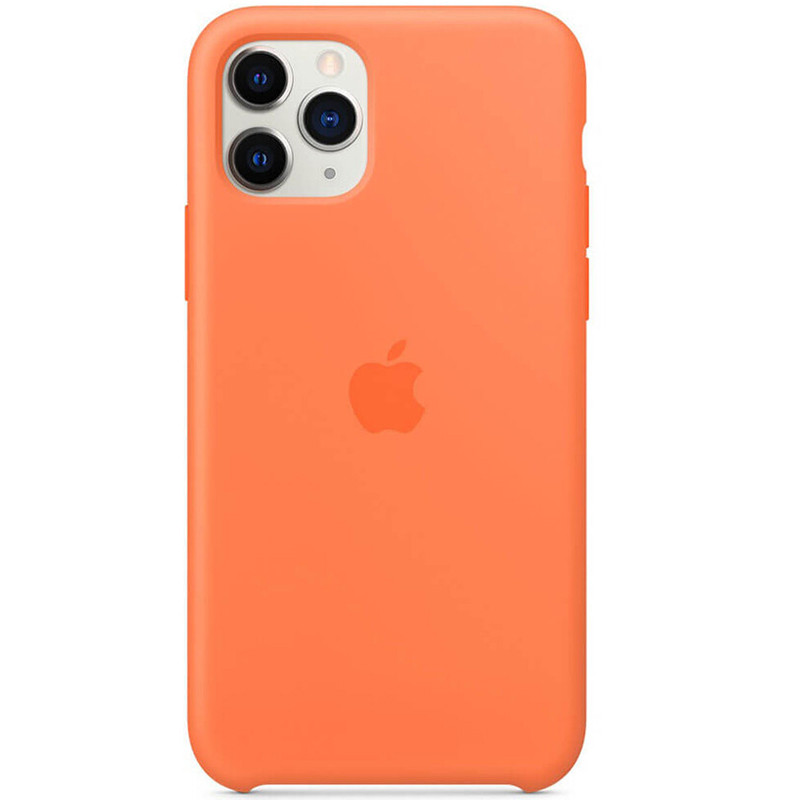 Чохол Silicone case (AAA) на Apple iPhone 11 Pro Max (6.5") (Помаранчевий / Vitamin C)