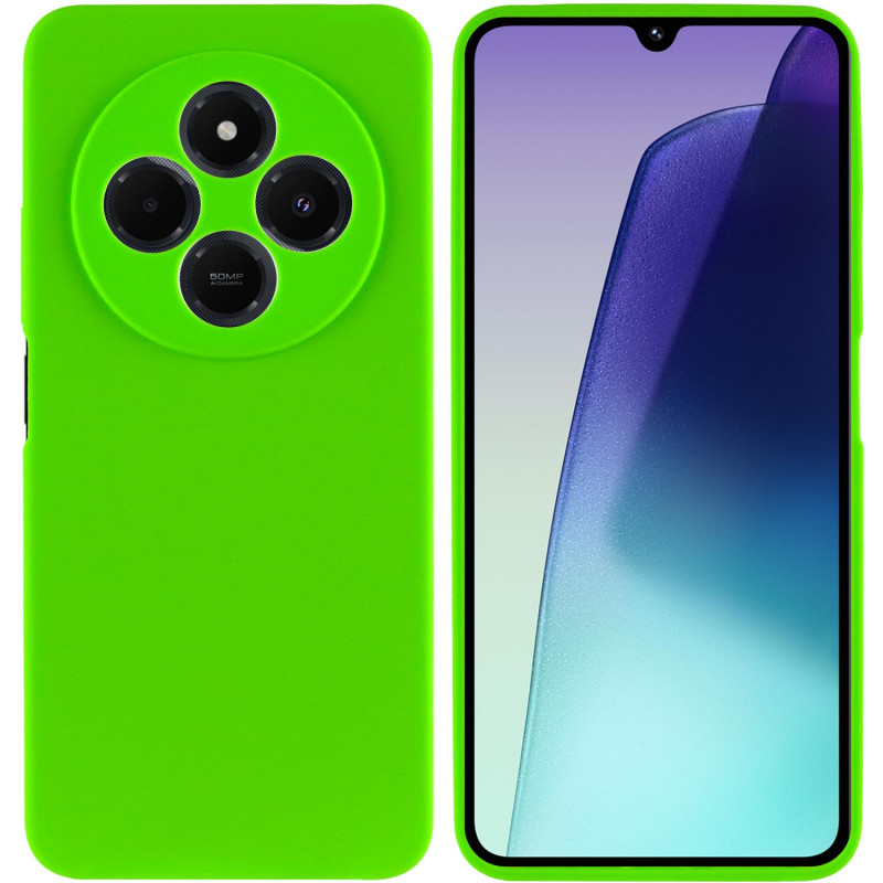 Фото Чехол Silicone Cover Lakshmi Full Camera (AA) для Xiaomi Redmi 14C / Poco C75 (Салатовый / Neon Green) в магазине vchehle.ua