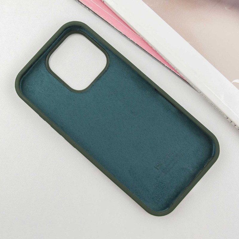 Фото Чохол Silicone Case Full Protective (AA) на Apple iPhone 16 Pro Max (6.9") (Зелений / Cyprus Green) в маназині vchehle.ua