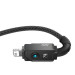 Фото Дата кабель Baseus Unbreakable Series Fast Charging USB to Lightning 2.4A 1m (P10355802111-0) (Black) на vchehle.ua