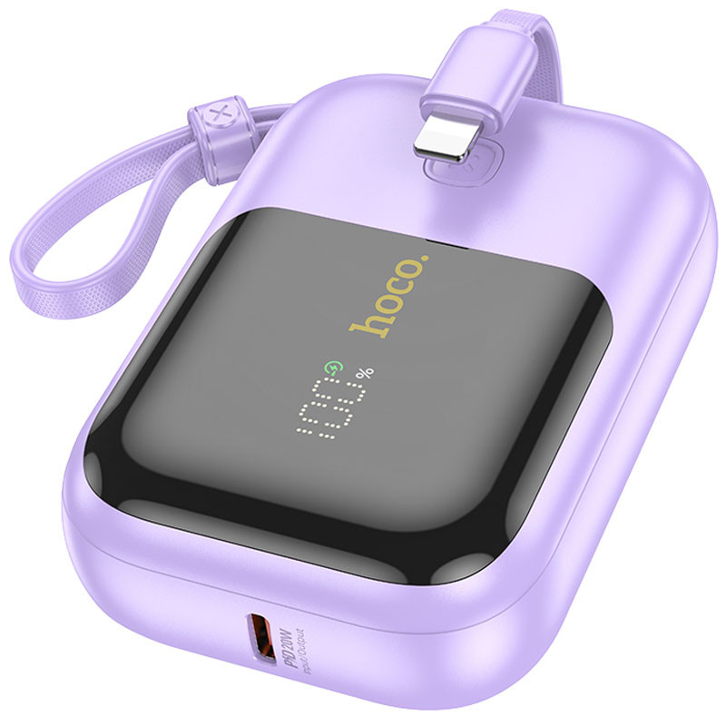 Портативний ЗП Power Bank Hoco Q20 Fountain 22.5W+PD20W 10000 mAh (Purple)