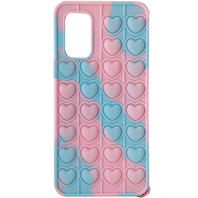 

Силіконовий 3D чохол-антистрес Pop it Heart на Samsung Galaxy A71 (Blue / Pink) 1187486