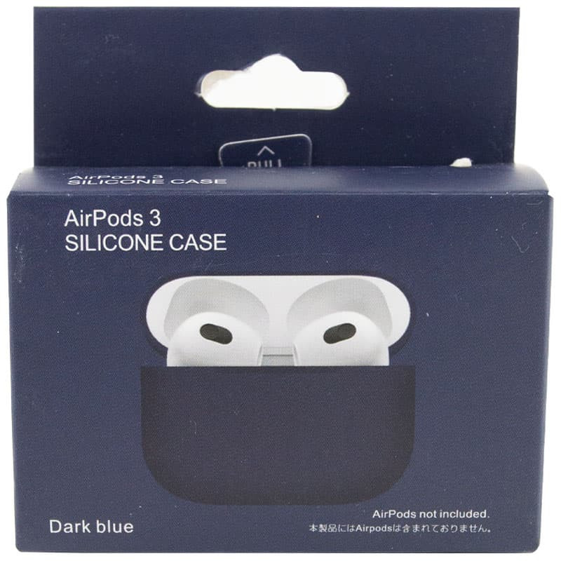 Фото Силиконовый футляр для наушников AirPods 3 (Синий / Navy blue) в магазине vchehle.ua