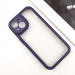 Фото TPU чохол Transparent + Colour 1,5mm на Apple iPhone 13 (6.1") (Purple) на vchehle.ua