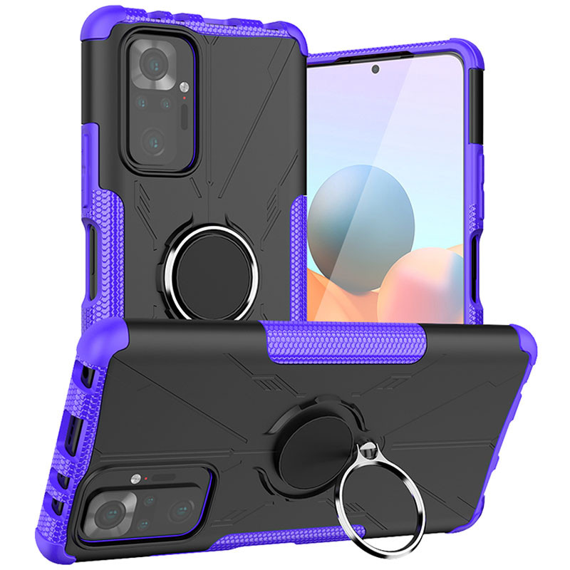

Удароміцний чохол Protective Ring для Xiaomi Redmi Note 10 Pro (Фіолетовий) 1210336