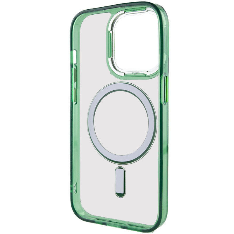 Чехол TPU Iris with Magnetic safe для Apple iPhone 14 Pro (6.1") (Зеленый) в магазине vchehle.ua