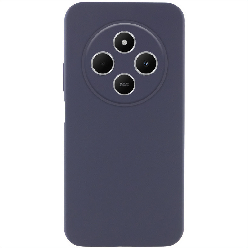 Чехол Silicone Cover Lakshmi Full Camera (AAA) для Xiaomi Redmi 14C / Poco C75 (Серый / Dark Gray)