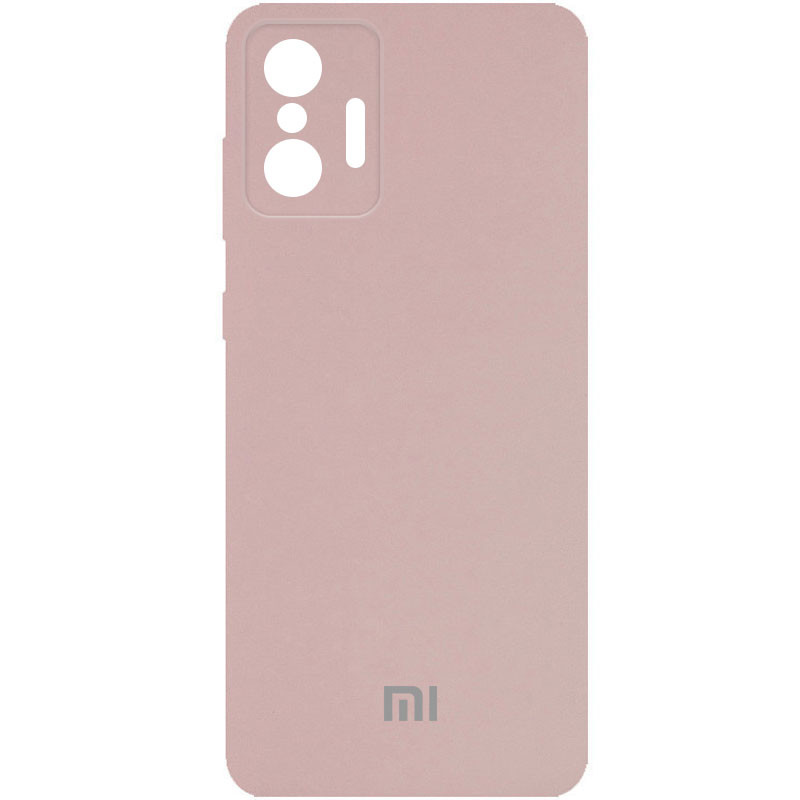 Чехол Silicone Cover Full Camera (AA) для Xiaomi 11T / 11T Pro (Розовый / Pink Sand)