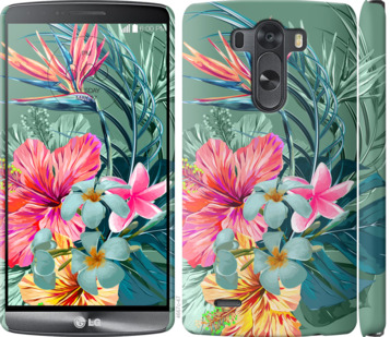 

Чохол Тропічні квіти v1 для LG D856 Dual G3 845016