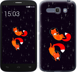 

Чехол Лисички в космосе для Alcatel One Touch POP C9 870604
