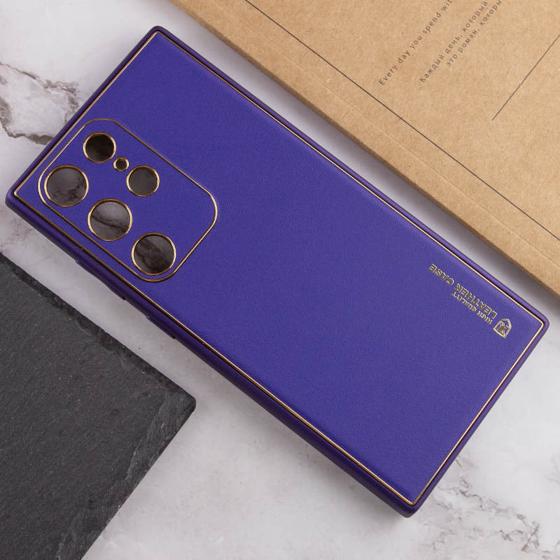 Шкіряний чохол Xshield на Samsung Galaxy S24 Ultra (Фіолетовий / Ultra Violet) в магазині vchehle.ua