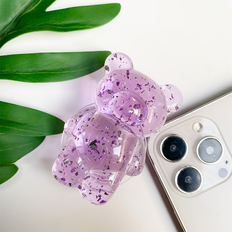 Фото Держатель для телефона Popsocket Big Bear Shimmer (Purple) на vchehle.ua