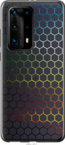 Чехол Переливающиеся соты для Huawei P40 Pro Plus