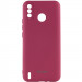 Чехол Silicone Cover My Color Full Camera (A) для TECNO Spark 6 Go (Бордовый / Marsala)