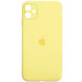 Чехол Silicone Case Square Full Camera Protective (AA) для Apple iPhone 11 (6.1") (Желтый / Yellow)