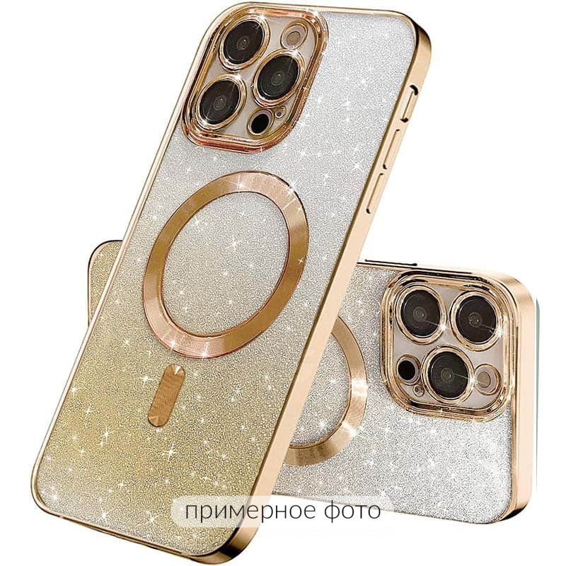 TPU чехол Delight case with Magnetic Safe с защитными линзами на камеру для Apple iPhone 16 Plus (6.7") (Золотой / Gold)