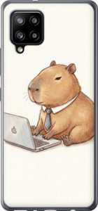 Чехол Funny Capybara CEO Working для Samsung Galaxy A42 A426B