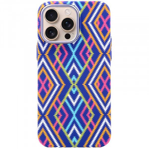 Пластиковая накладка Neon Ornament with Magnetic Safe для Apple iPhone 16 Pro (6.3")