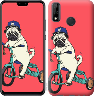

Чохол Мопс на велосипеді на Huawei Y8s 936254