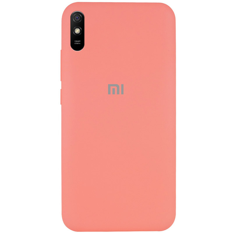 Чохол Silicone Cover Full Protective (AA) на Xiaomi Redmi 9A (Рожевий / Peach)